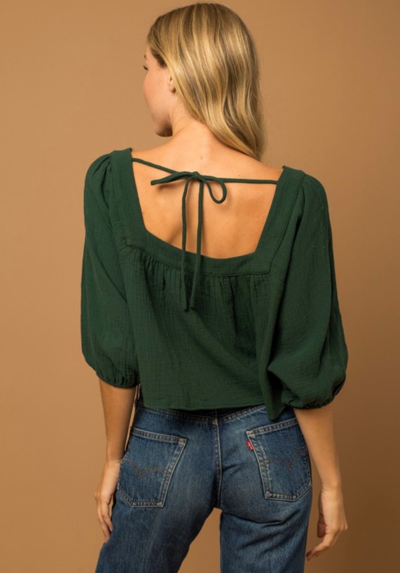 Jakki Back Tie Top