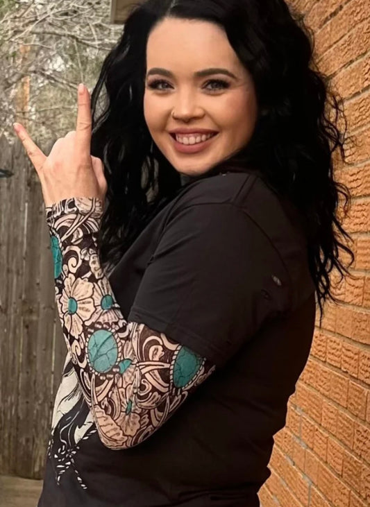 Turquoise Tattoo Mesh