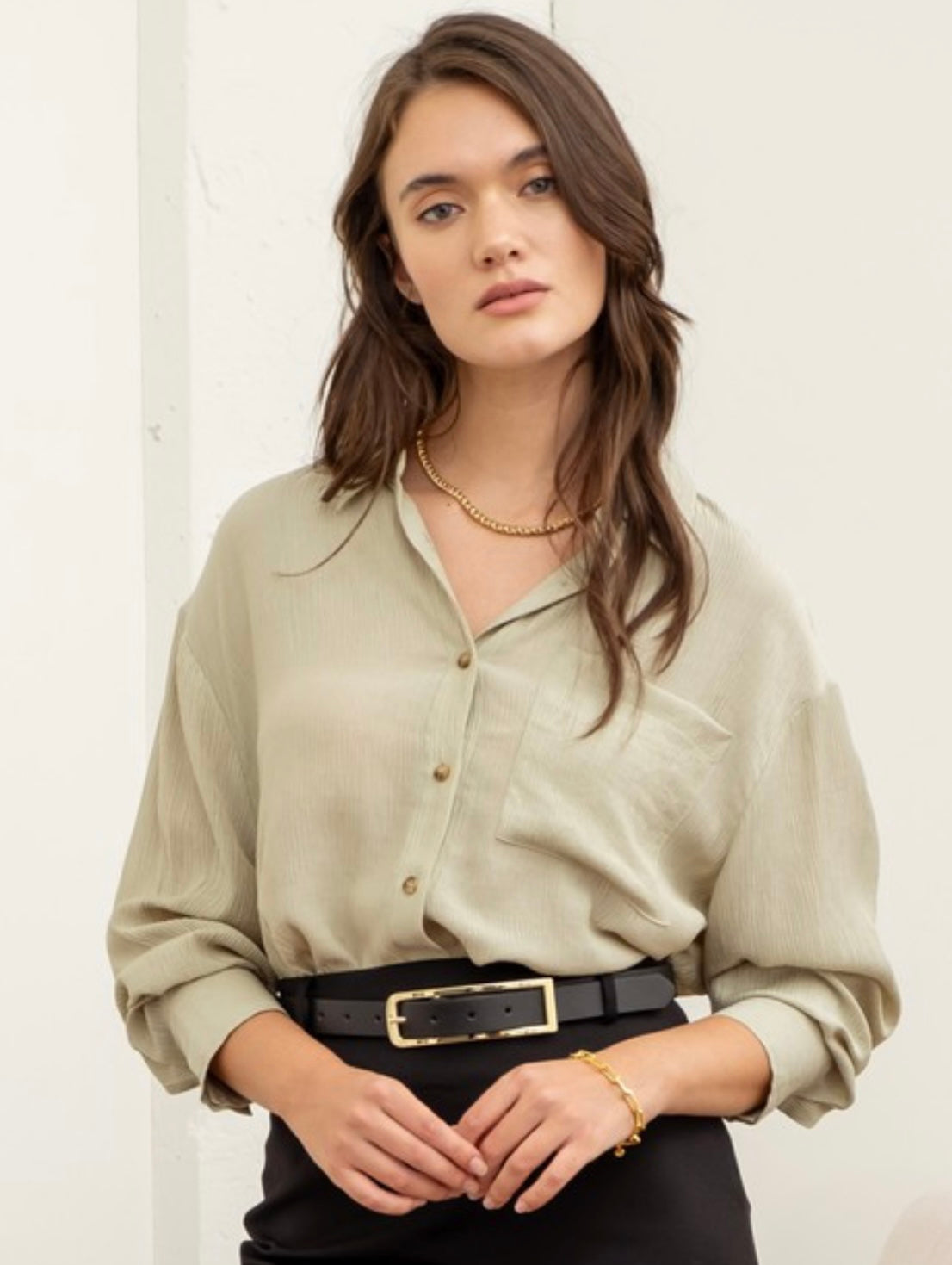 Marie Textured Button Down Top (multiple colors)