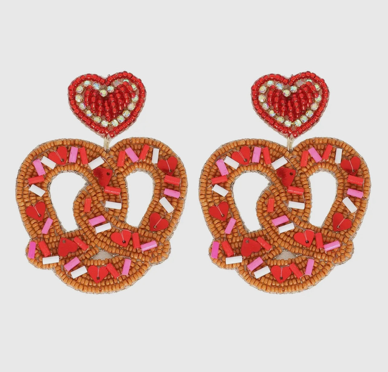 Sprinkled Pretzel Earrings