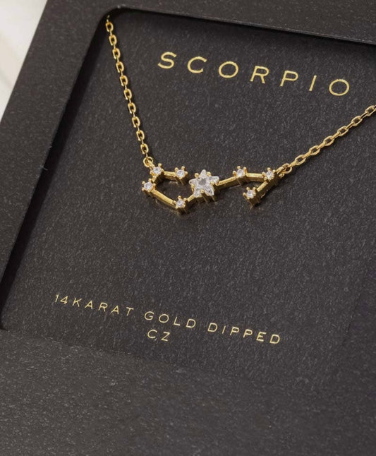 Scorpio 14K Gold Dipped Necklace