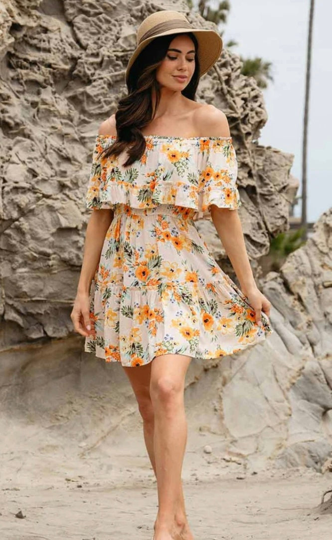 Whitney Tropical Floral Dress