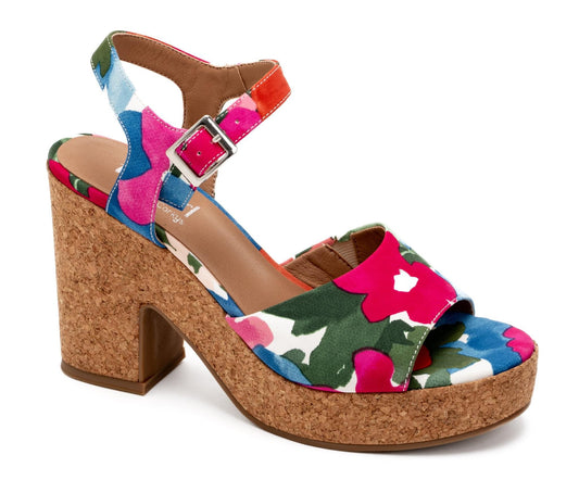 Cheers Flowers Chunky Heel