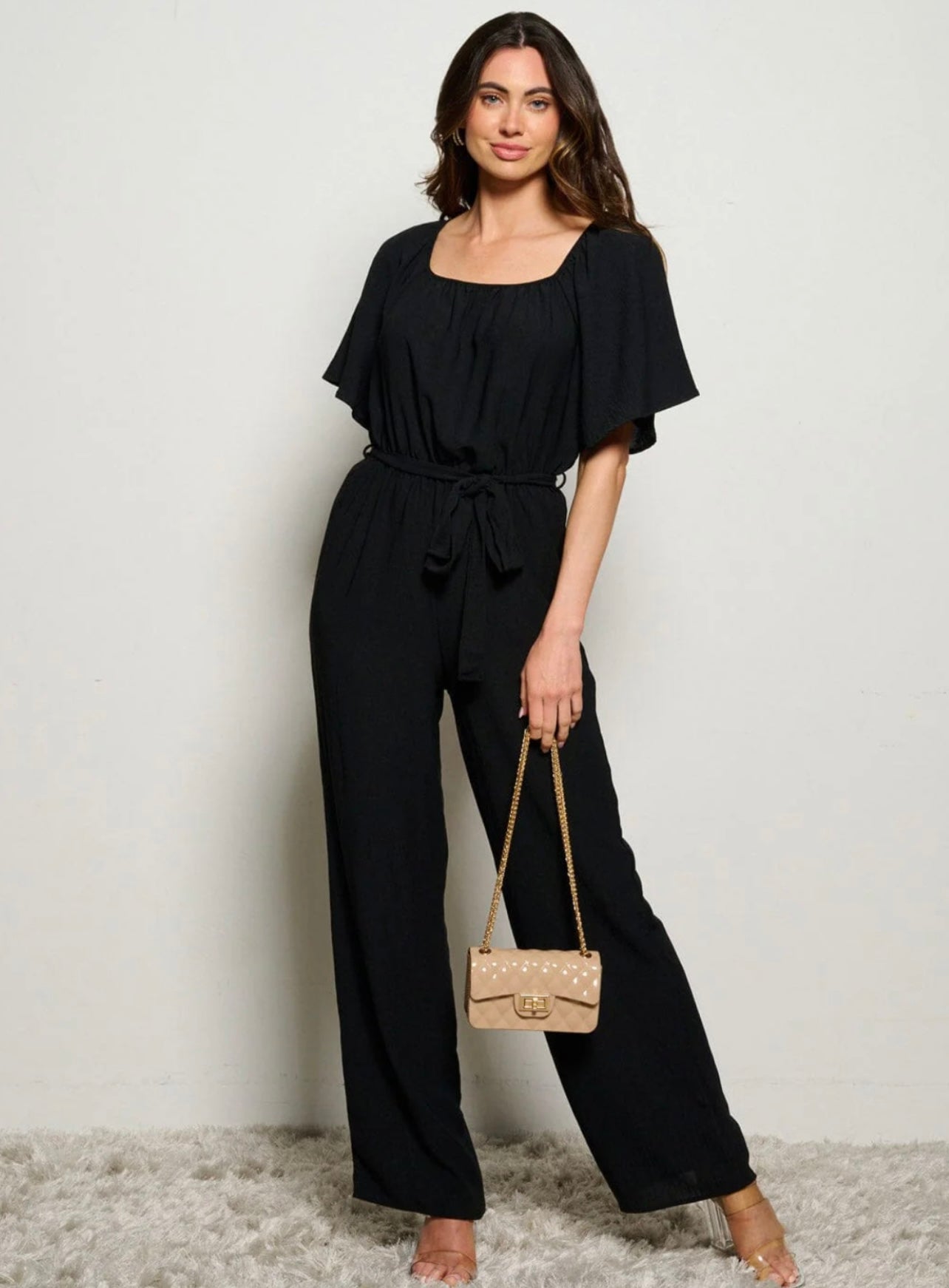 Carmen Black Jumpsuit