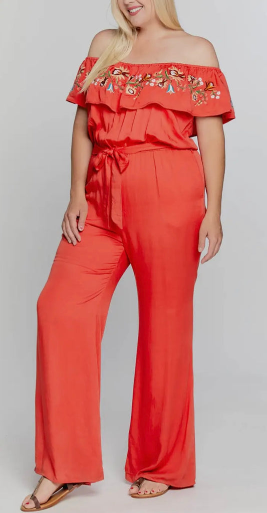 Virginia Off The Shoulder Jumpsuit (Multiple Colors)