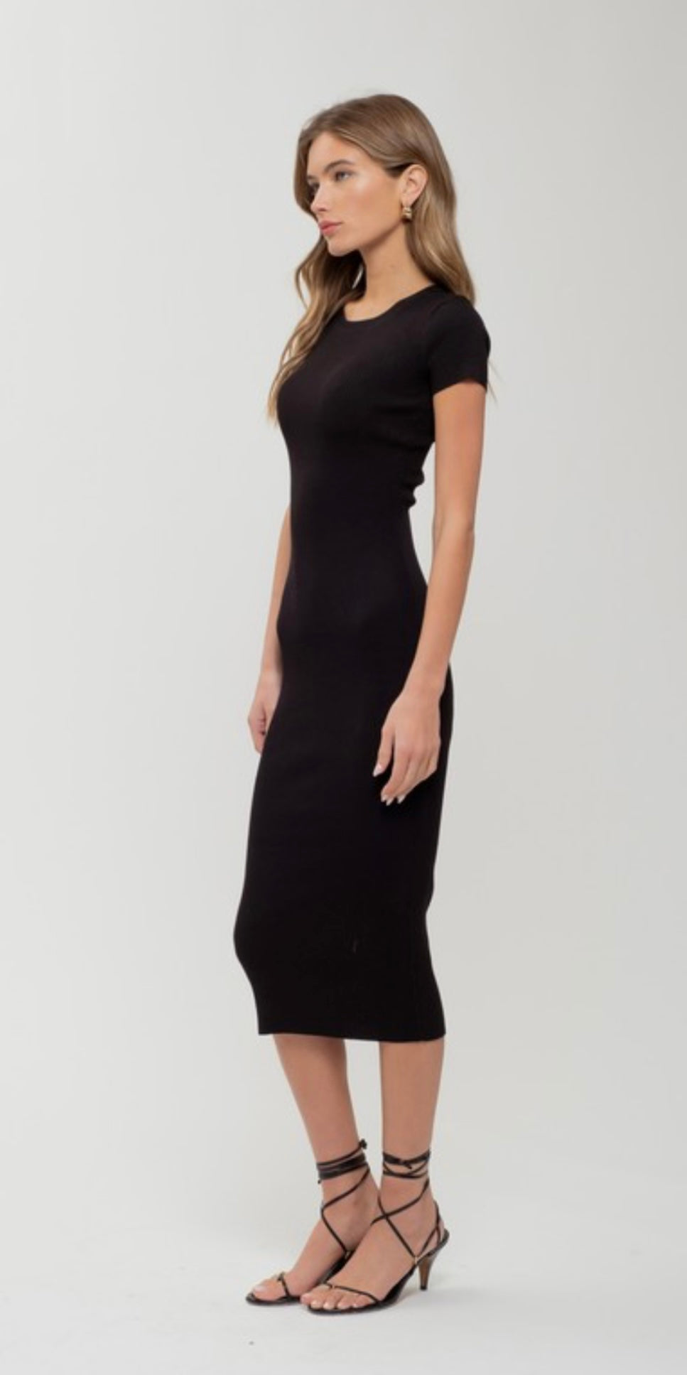 Stacie Ribbed Knit Midi Dress (multiple colors)