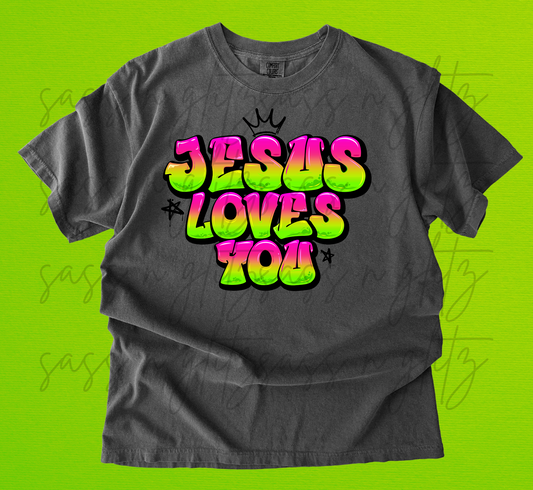 graffiti jesus loves you