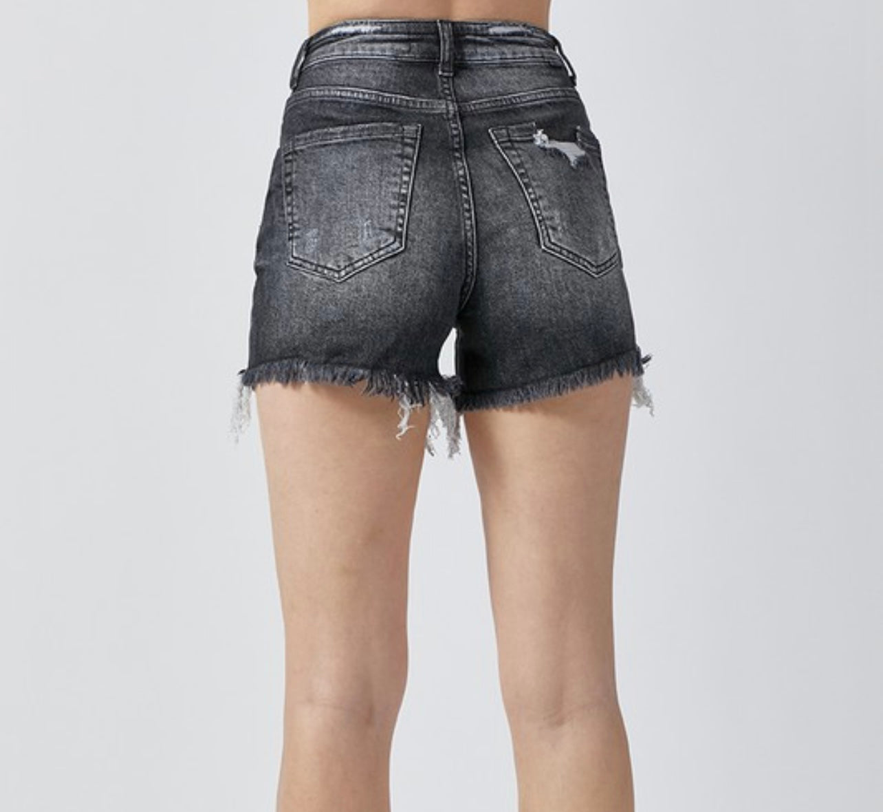 Risen Black High Rise Shorts