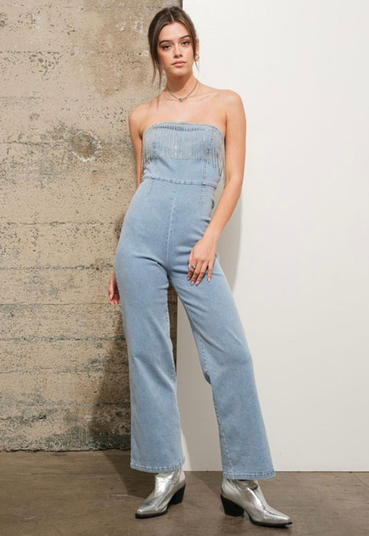 Megan Rhinestone Jumpsuit