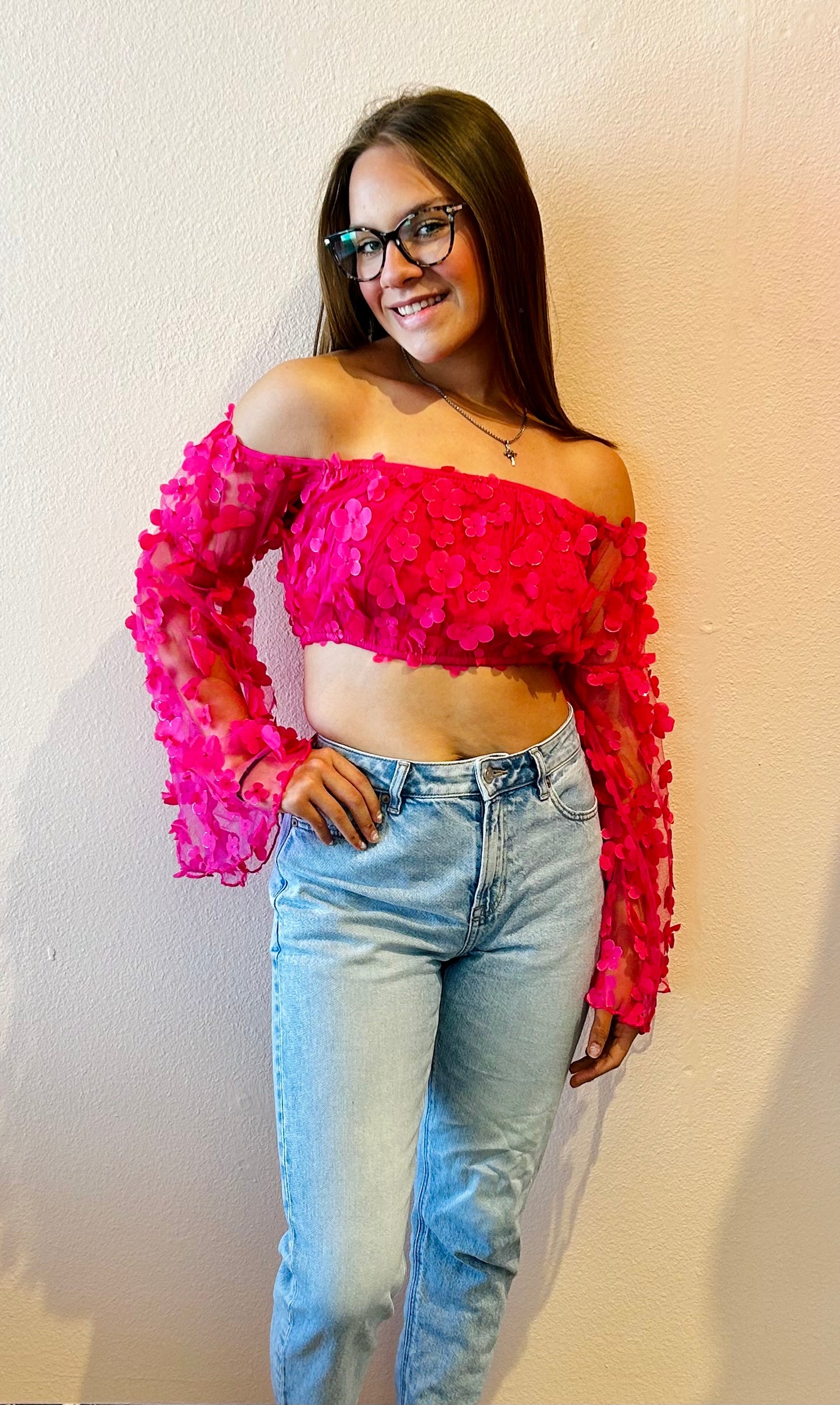 Kylie Floral Crop (multiple colors)