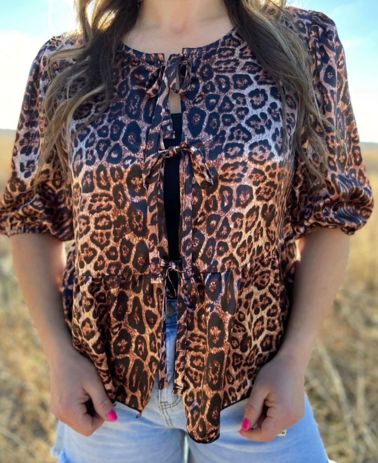 Ella Leopard Blouse