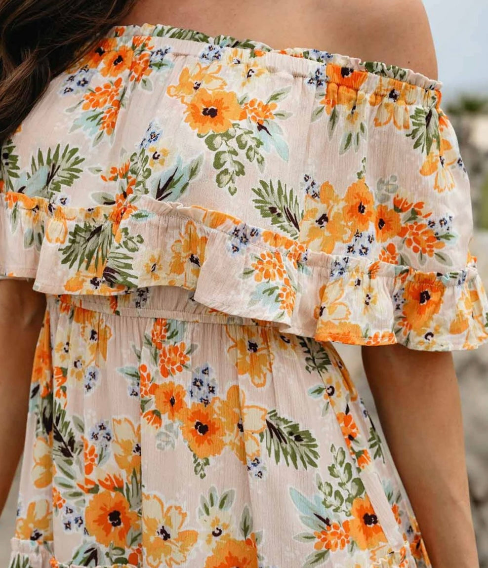 Whitney Tropical Floral Dress