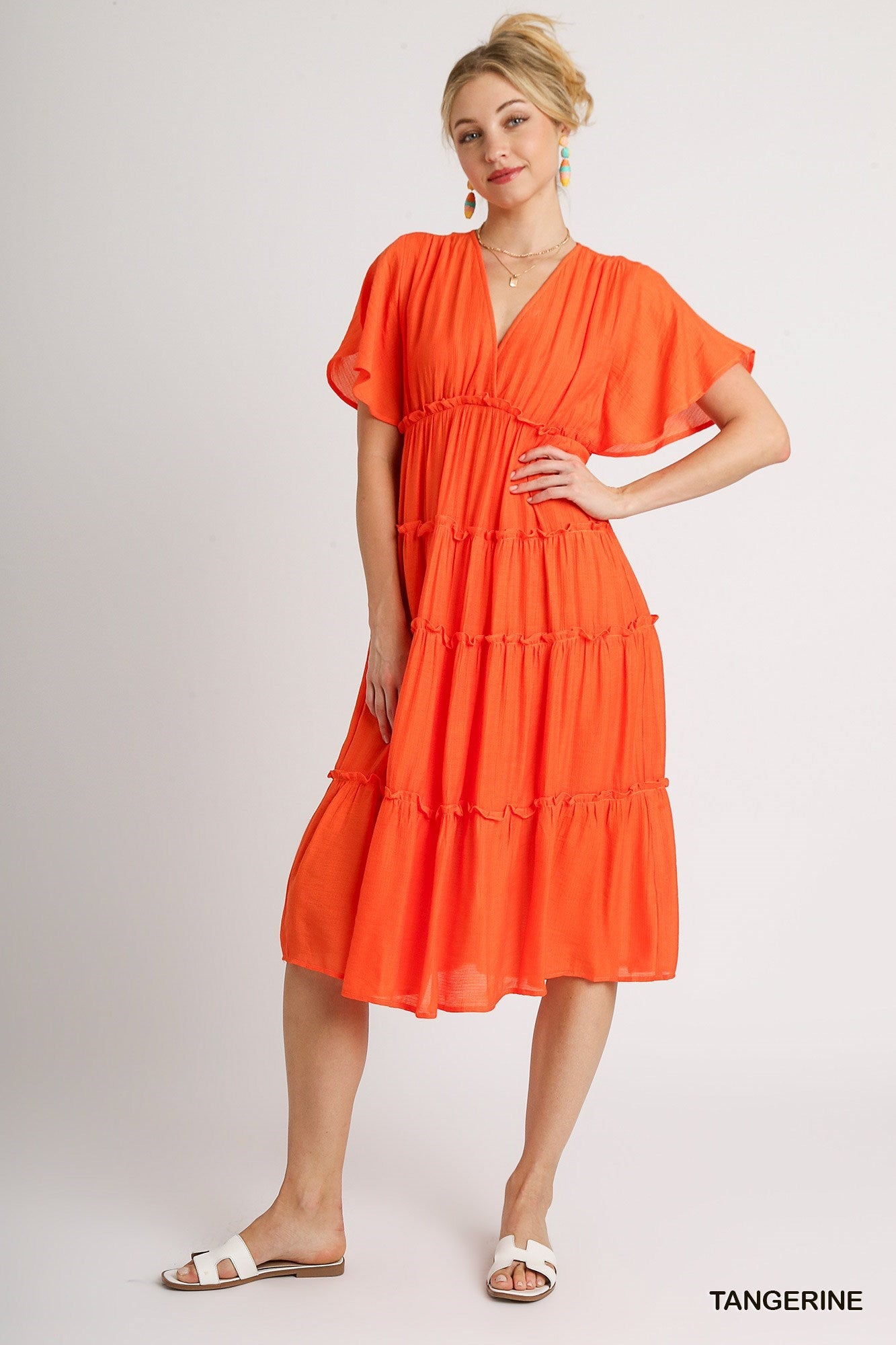 Faye Dress In Orange