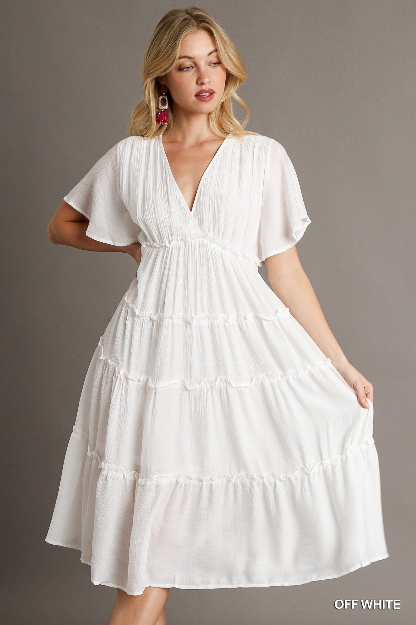 Faye Dress In Off White