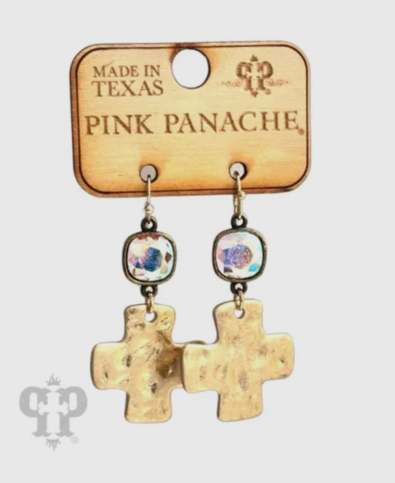 Gold Cross Earrings