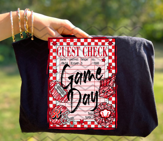 Guest Check Game Day