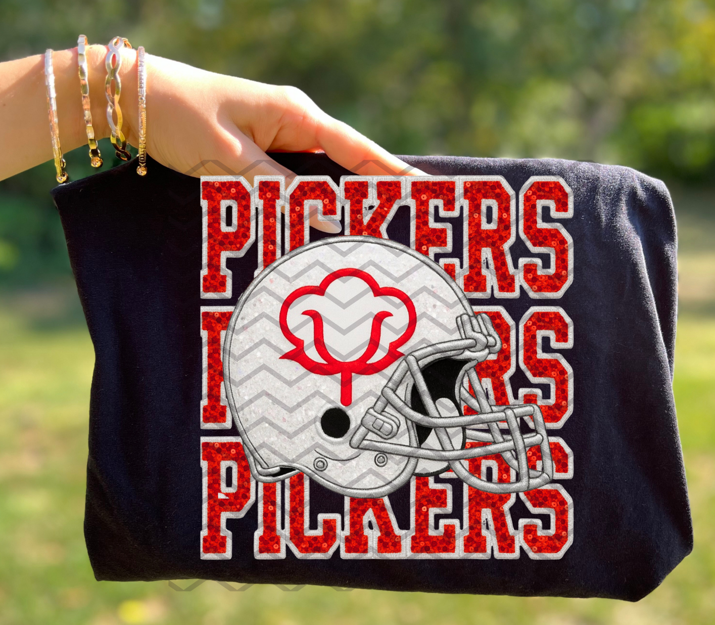 pickers sequins helmet