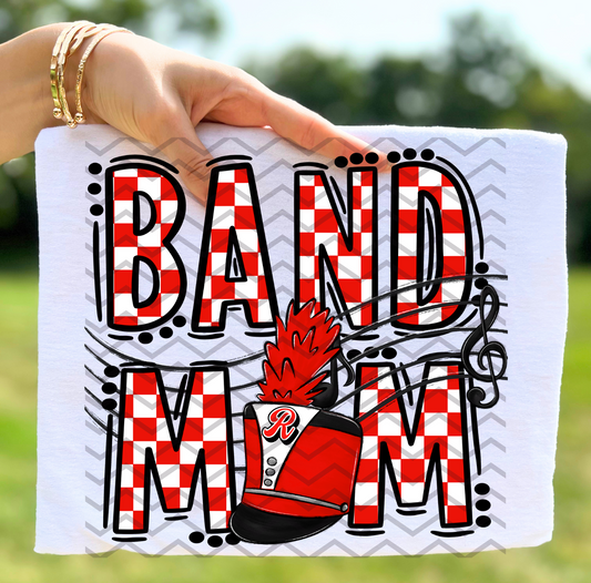 Checkered Band Mom